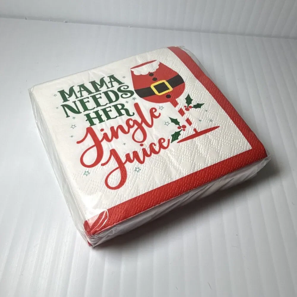 Mistle Bow 3-Ply Cocktail Paper Napkins 